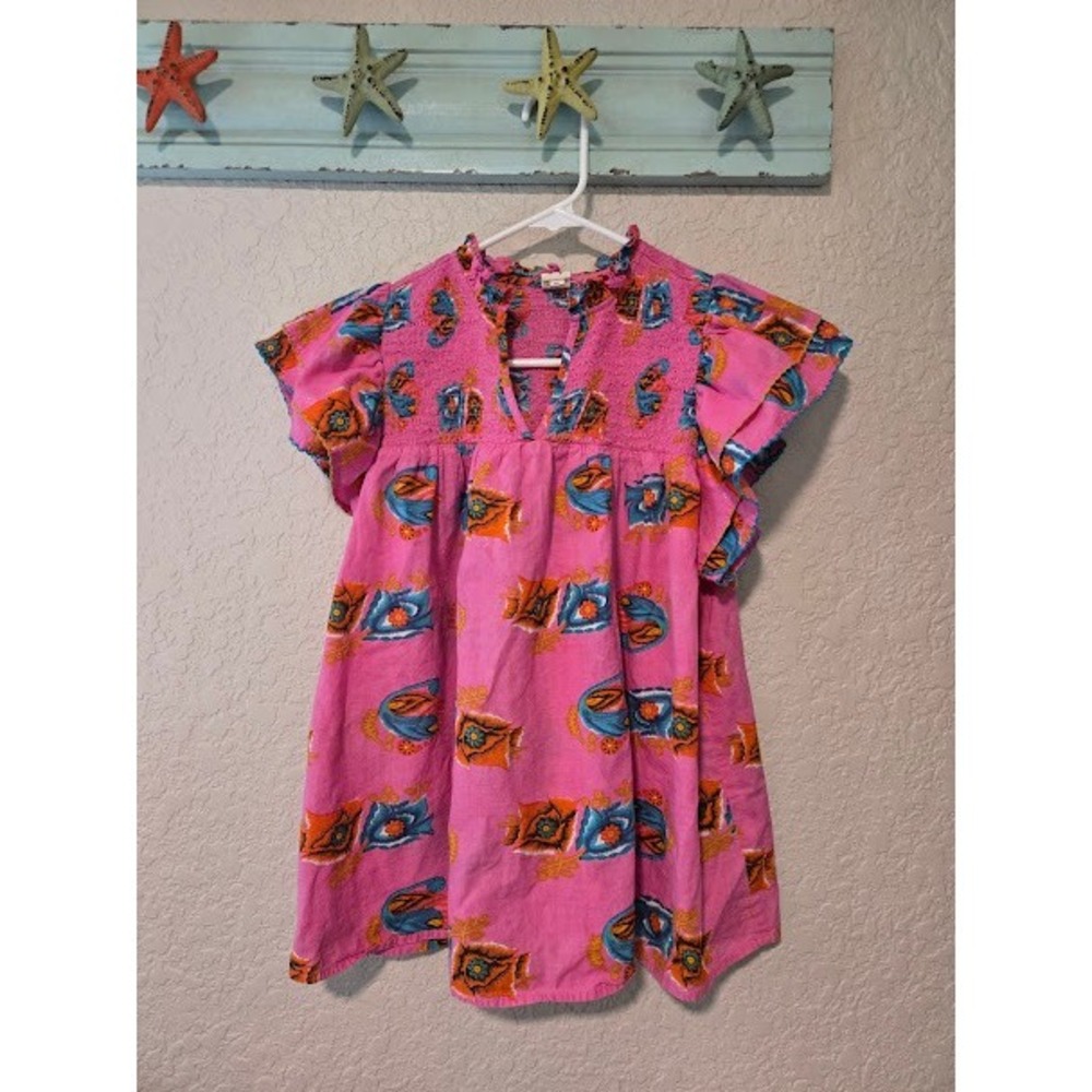Ivy Jane Pink Boho Top